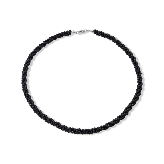 Mehrfarbige Edelstein Halskette, 45cm, 925 Silber - 100 ct.