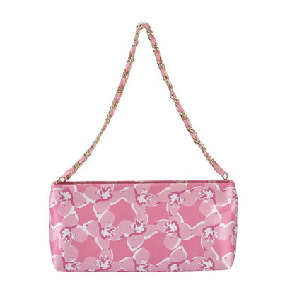 Luxury Edition: Seidenbrokat Handtasche mit Satin Geschenbox, RFID, Rosa