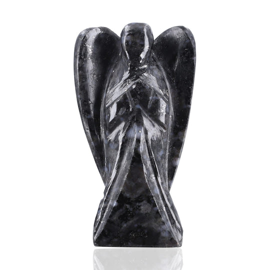 The 5th Season - Engelsfigur aus echtem Edelstein in Geschenkverpackung, schwarzer Achat