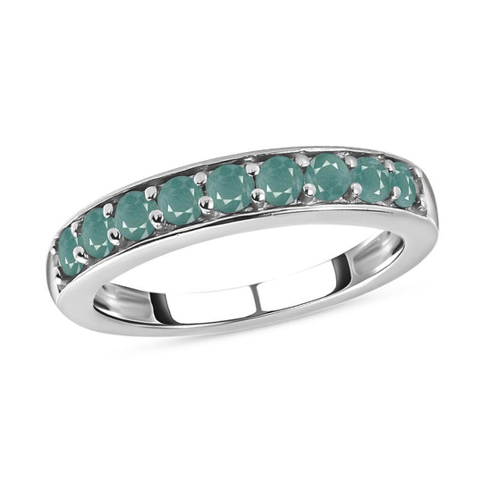 Grandidierit-Ring, 925 Silber platiniert ca. 0.76 ct