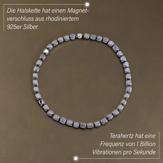 Terahertz Halskette ca. 45 cm 925 Silber rhodiniert