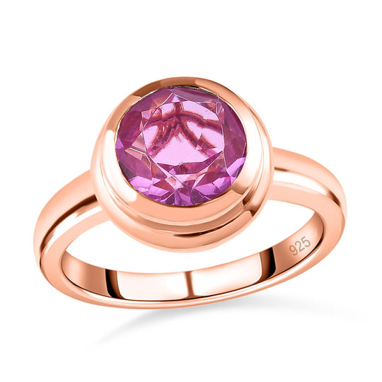 Patroke Triplette Quarz Ring, 925 Silber rosévergoldet ca. 2.92 ct