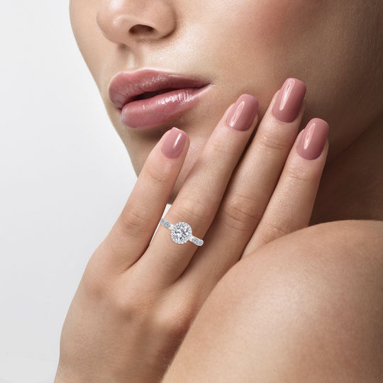 Lustro Stella - Weißer Zirkonia-Ring, 925 Silber rhodiniert ca. 0.91 ct
