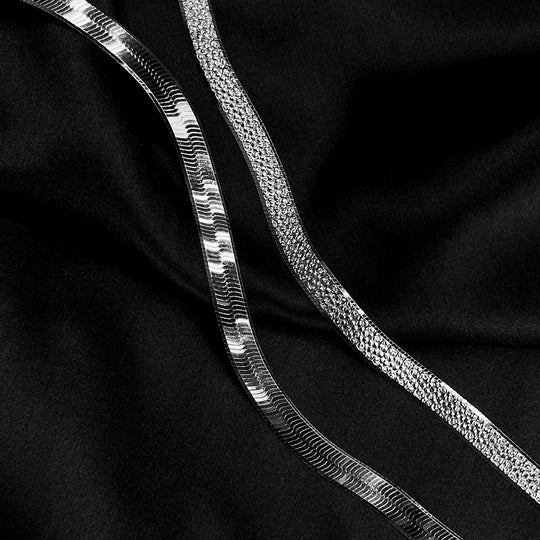 Italienische Omega Halskette, ca. 45 cm, 925 Silber ca. 12,93g