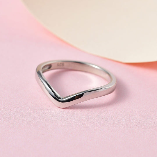 925 Silber platiniert Ring (Größe 19.00) ca. 1,96g