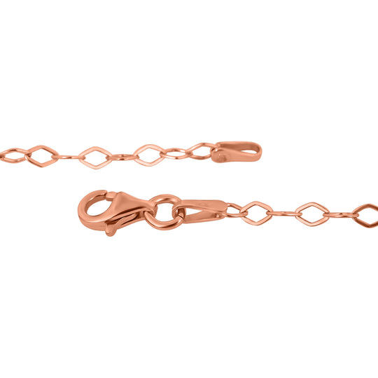Kette, ca. 60 cm, 925 Silber rosévergoldet