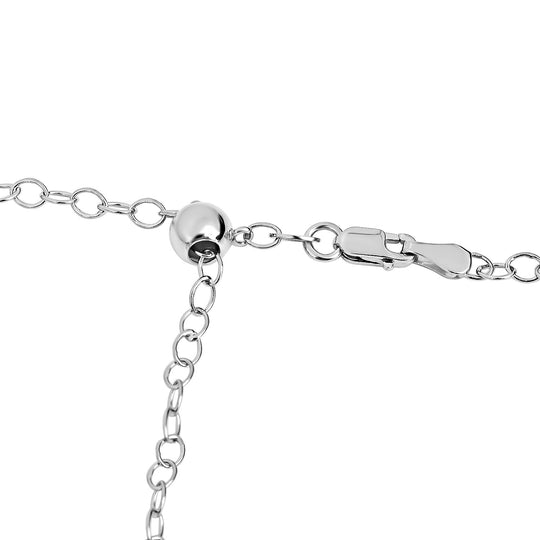 Verstellbare Erbskette, ca. 60 cm, 925 Silber ca. 4,00g