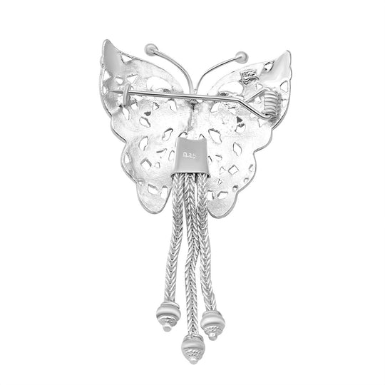 Schmetterlings-Anhänger, 925 Silber rhodiniert, ca. 10,90g