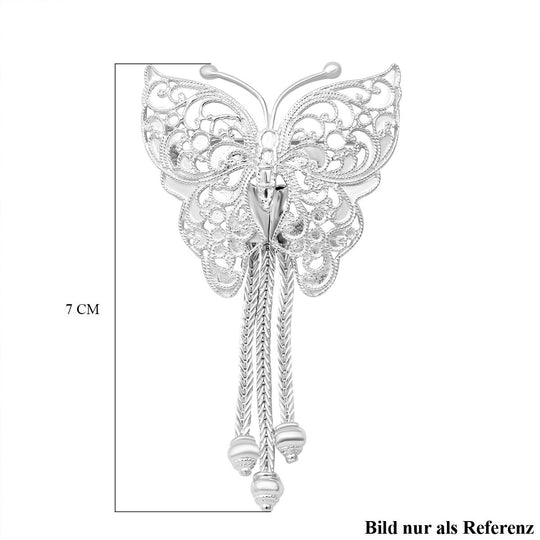 Schmetterlings-Anhänger, 925 Silber rhodiniert, ca. 10,90g