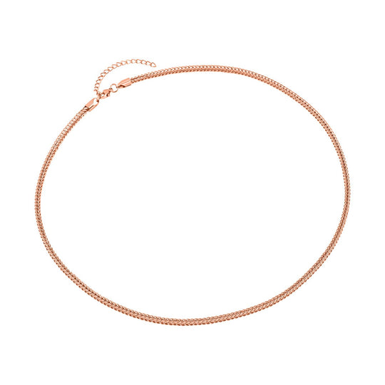 Spigakette, ca. 50 cm, Edelstahl IP Rosa Plattierung ca. 9,00g