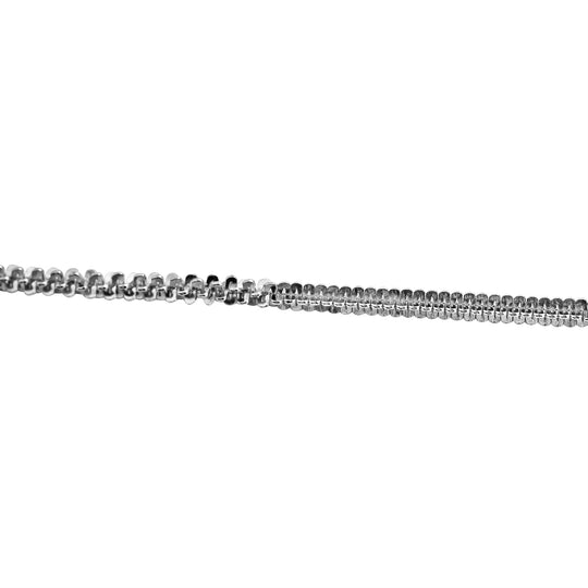 Italianisches alternierendes Margarita-Armband, ca. 19 cm, 925 Silber