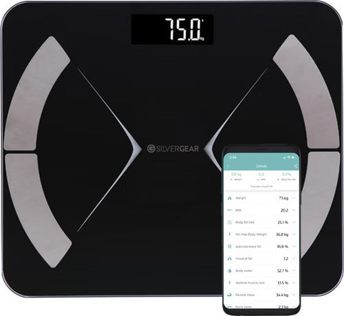 Bluetooth-Smart-Waage, Schwarz