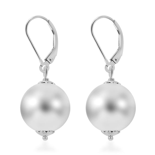 Hochglanz Design Ohrringe, 925 Silber