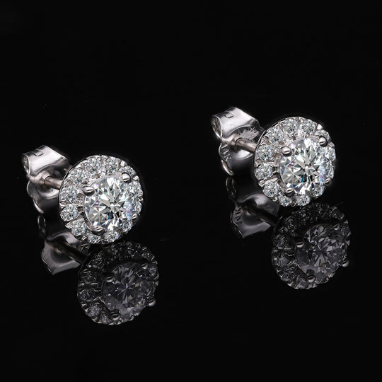 New York Kollektion - Weiße Diamant Ohrringe, SI G-H, 585 Gold ca. 1.00 ct
