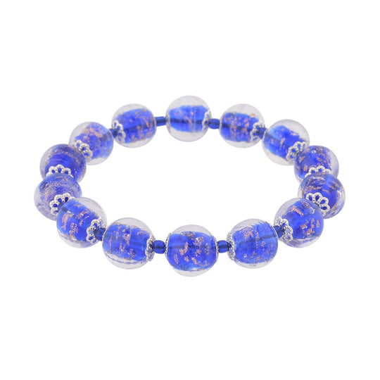 Murano-Stil Glas Armband, ca. 16.5 cm