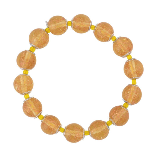 Murano-Stil Glas Armband, ca. 16.5 cm