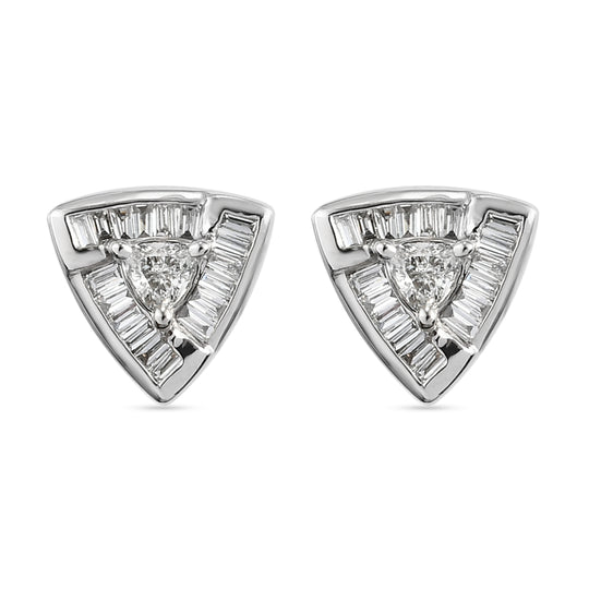 New York Kollektion - Weiße Diamant Ohrringe, SI G-H, 585 Gold ca. 1.00 ct
