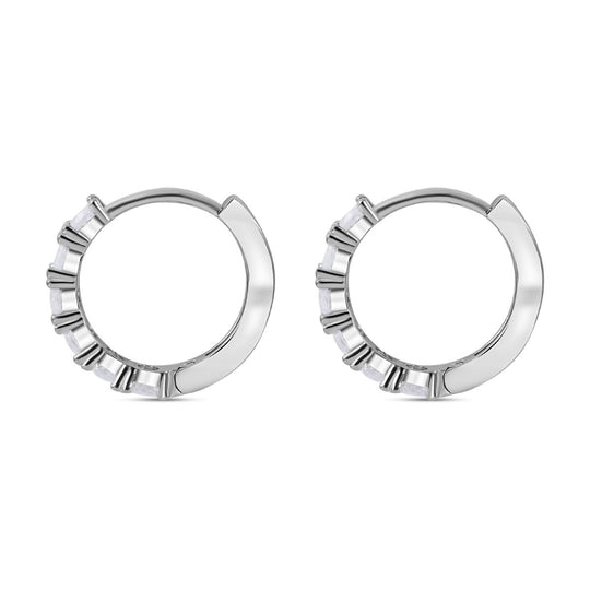 Lustro Stella - Weiße Zirkonia Ohrringe, 925 Silber rhodiniert ca. 2.28 ct