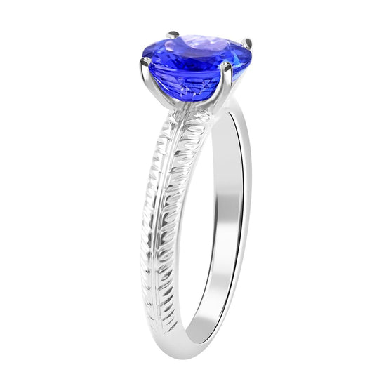 Rhapsody AAAA Tansanit Ring 950 Platin (Größe 16.50) ca. 1,50 ct