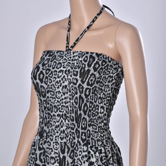 Halsausschnitt Jumpsuit, Größe:B27xL123c, braun mit Leopardenmuster
Halsausschnitt Jumpsuit, Größe:B27xL123, braun mit Leopardenmuster