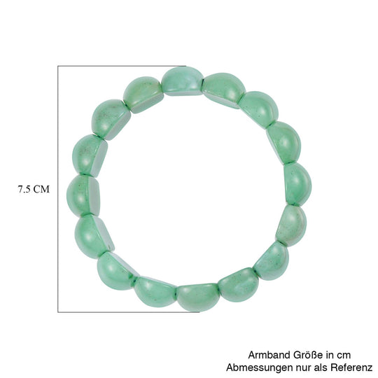 Grüner Aventurin Armband, 18 cm, ca. 365.50 ct