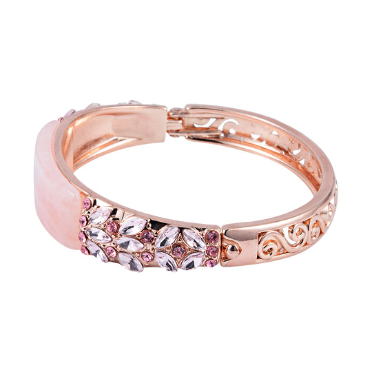Roter Jaspis, Roter Kristall Armreif ca. 19 cm Reine Legierung Goldton 20.02 ct