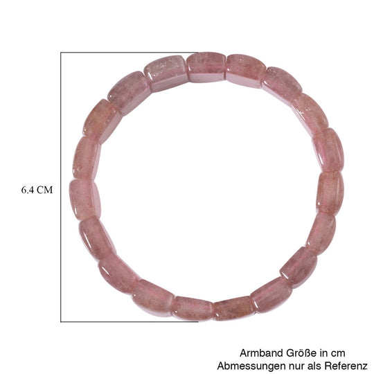 Erdbeer Quarz Armband 17 cm ca. 170.00 ct