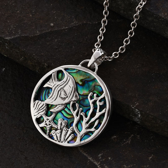 Royal Bali - Abalone Muschel Anhänger 925 Silber