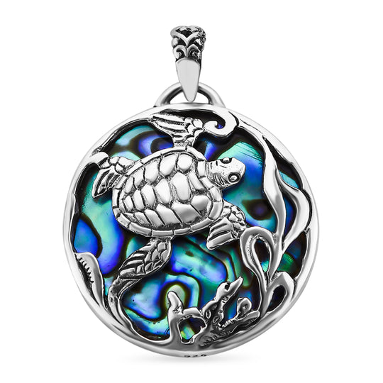Royal Bali - Abalone Muschel Anhänger 925 Silber