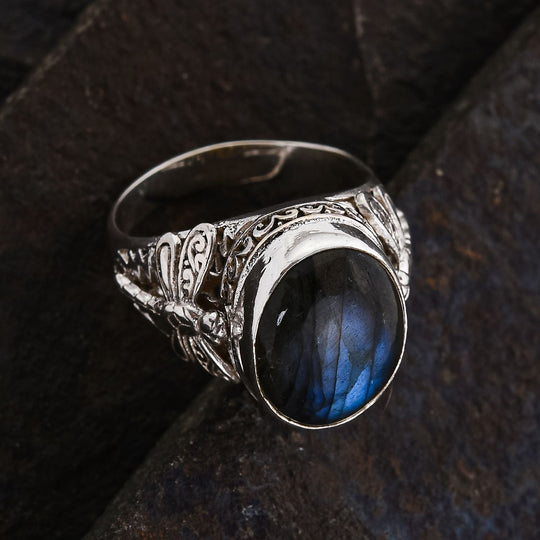Royal Bali - Labradorit Ring 925 Silber ca. 9.77 ct