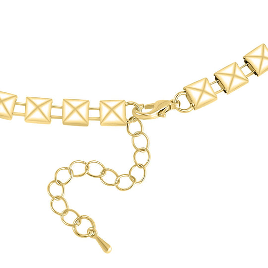 Braunes Kristall Armband, ca. 19 cm