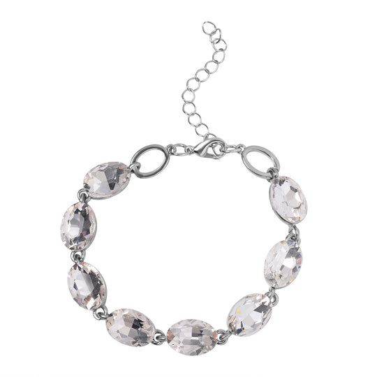 Weißer Kristall Armband ca. 19 cm