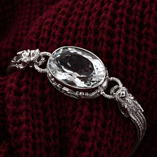 Royal Bali - Prasiolite Armband, ca. 19 cm, 925 Silber, ca. 26.22 ct