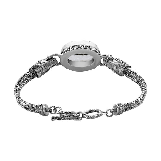 Royal Bali - Prasiolite Armband, ca. 19 cm, 925 Silber, ca. 26.22 ct