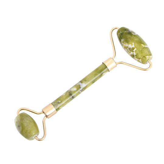 Peach Beauty Natural Gesichts Massagegerät, 1 Grüner Jaderoller + 1 Guasha