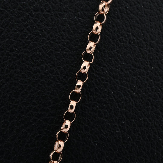 Erbskette, 375 Roségold ca. 40.5 cm