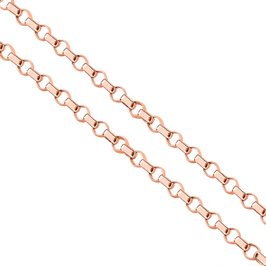 Erbskette, 375 Roségold ca. 40.5 cm