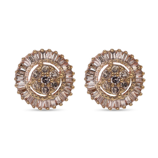 Weißer Diamant Ohrringe, 925 Silber platiniert, ca. 0.50 ct