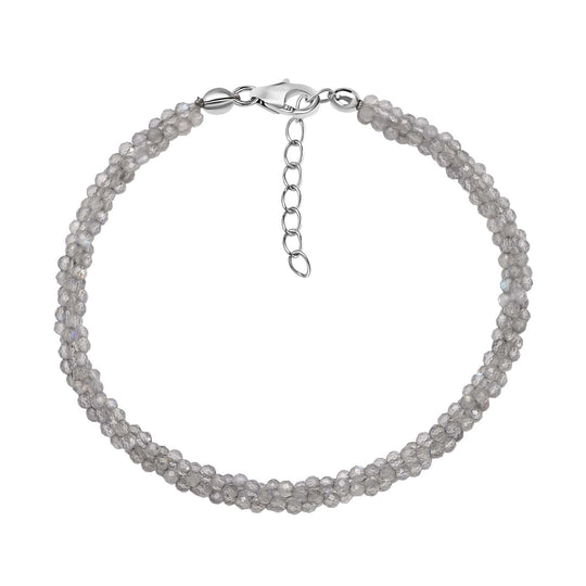 Natürliches Peridot Armband, ca. 19 cm 925 Silber ca. 25.00 ct