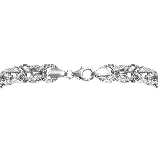 Designer inspirierte 925 Silber Gelbgold Vermeil Halskette, ca. 45 cm ca. 38,00g