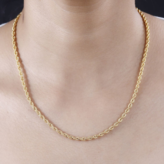 Kordelkette, 916 Gelbgold ca. 50 cm ca. 4,53g