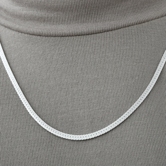 925 Silber Kette, ca. 50 cm, ca. 8,75g