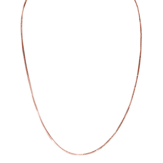 Flexible Spiga-Halskette, ca. 60 cm, 925 Silber vergoldet