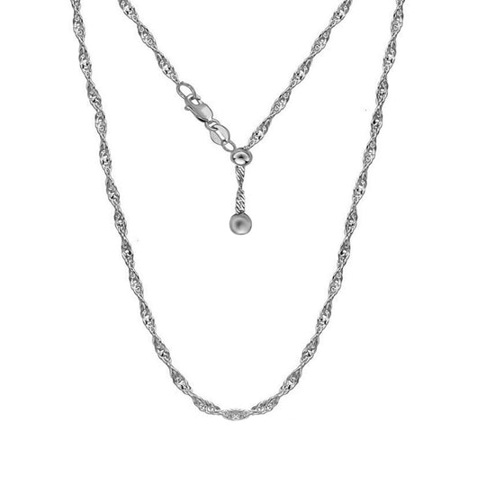 Flexible Spiga-Halskette, ca. 60 cm, 925 Silber vergoldet