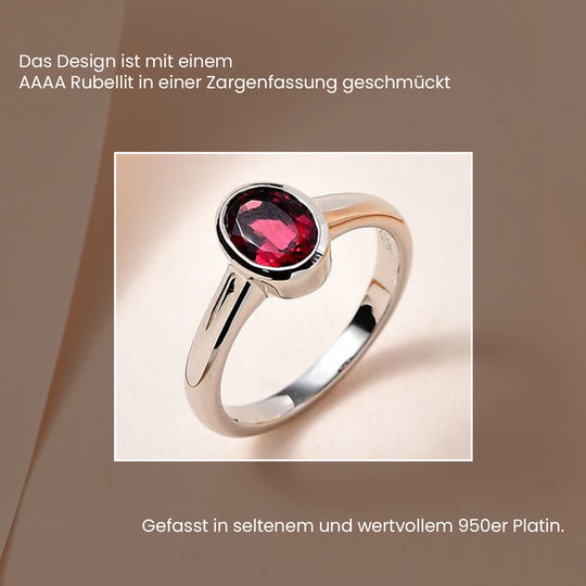 AAAA Rubellit Ring, 950 Platin (Größe 20.00) ca. 1.05 ct