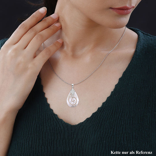 Royal Bali - Perlmutt Anhänger 925 Silber