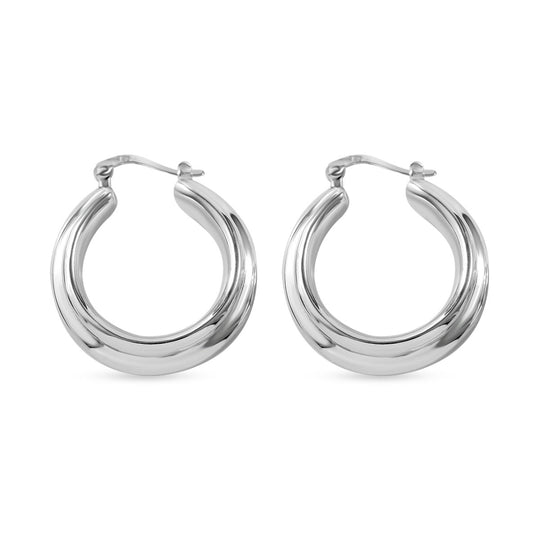 Silberhauch Kollektion - Elektroform Ohrringe, 925 Silber ca. 6,72g