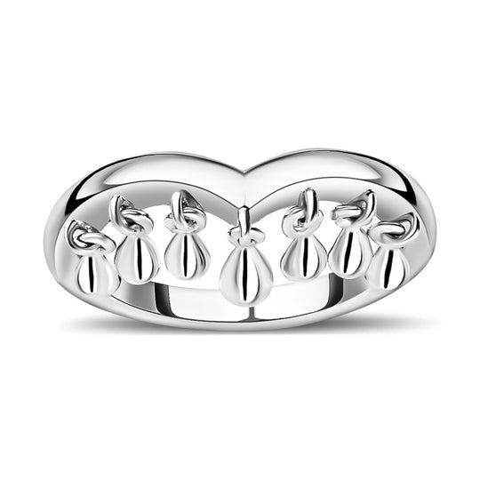 925 Silber platiniert Ringe ca. 4,12g