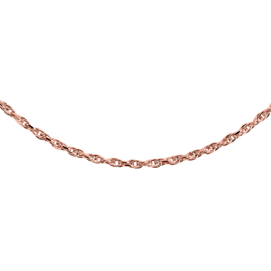 Italienische Diamantschliff Singapurkette, 925 Silber rosévergoldet, ca. 45 cm