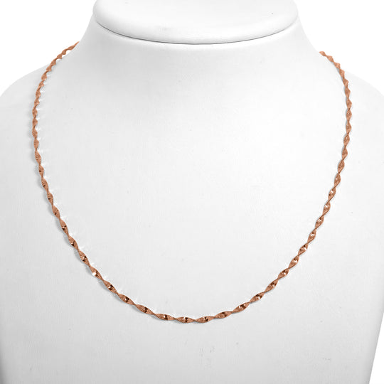 925 Silber rosévergoldet Kette ca. 45 cm ca. 3,74g